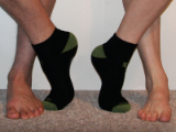 Black 1/4 Ankle Athletic Sock