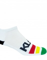 White No Look Bamboo Athletic Sock